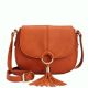 INC International Concepts Emerson Saddle Bag Cognac Affordable Designer Brands