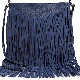 INC International Concepts Fringe Crossbody Denim