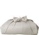 Jessica Mcclintock Silver Grey Bow Frame Clutch Handbag