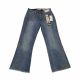 Indigo Rein Junior Size Jeans 3 Button Fly Crop Slim Leg w/ Topstitch Jeans Blue