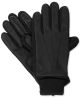Isotoner Signature Mens Knit-Cuff Gloves Black Xlarge