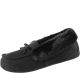 Isotoner Signature Woodlands Microsuede Tundra Moccasin with Memory Foam Black