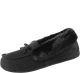 Isotoner Signature Woodlands Microsuede Tundra Moccasin with Memory Foam Black