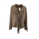 Jou Jou Plus Size Faux-Suede Fringe Jacket