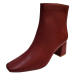 Journee Womens Shoes Haylinn Cushioned Ankle Boots Red Brick 8.5M from Affordable Designer Brands