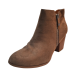 Journee Collection Womens Shoes Nigella Vegan Leather Ankle Booties 8.5M Red from Affordable Designer Brands