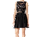 Jump Juniors 2-Pc. Lace Necklace-B Gold Black Dress
