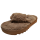 Koolaburra By UGG Womens Casual Shoes Furr-ee Slip On Sandals 6M Beige  Amphora Affordable Designer Brands