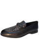 Kenneth Cole New York Mens Nolan Bit Slip on Leather Loafer Dark Grey Black 7.5M Affordable Designer Brands