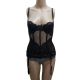 Lagent By Agent Provocateur Vanesa Basque Bustier L013-25 Black 32C Affordable Designer Brands