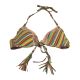 Lucky Brand Women's Santiago Sunrise Underwire Halter Bra Bikini Top Medium