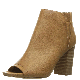 Madden Girl Fizzle Peep-Toe Booties Cognac