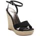 Madden Girl Viicki Espadrille Platform Wedge Sandals Black