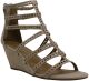 Material Girl Harriette Wedge Sandals Manmade Pastel Pink 6.5M from Affordable Designer Brands