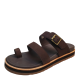 Merrell Womens Casual Shoes Juno Leather Buckle Slide Sandals 8M Espresso Brown from Affordable Designer Brands