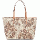 Michael Kors Paisley Emry Large Top Zip Tote Handbag Paisley Luggage