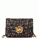 Michael Kors Fulton Flap Gusset Crossbody Brown