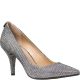Michael Michael Kors MK Flex Kitten Pump Leather Silver Glitter Mirror Metallic 8.5M from Affordable Designer Brands