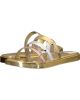 Michael Kors Keiko Slide Sandals Gold Silver 8M from Affordable Designer Brands