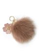 Michael Kors Large Pom Pom With Flower Keyc Fawn