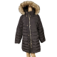 Michael Kors Womens Plus Size Hooded Belted Puffer Polyester Coat Black 1X Affordable Designer Brands