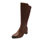 Naturalizer Women's Shore Tall Shaft Boots Lodge Wide Calf Brown 10W from Affordable Designer Brands