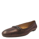 Naturalizer Women's Parker Ballet Flats Slip-ons Leather Wine Snake 7.5W from Affordable Designer Brands