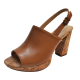 Naturalizer Women Kaisley Buckle Brown Block Heel Platform Sandals 11M Toffee Brown from Affordabledesignerbrands.com