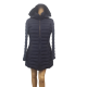 Nautica Women's Hooded Stretch Packable Puffer Coat Navy Blue Medium Affordable Designer Brands