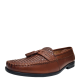 Nunn Bush Mens Strafford Tassel Woven Loafer Leather Cognac 10W Affordable Designer Brands