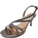 Nina Nura Evening Sandals Silver Stone Vinyl Glitter 7M Affordable Designer Brands