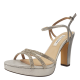 Nina Women's Saralyn Evening Sandals Silver 8.5M from Affordable Designer Brands