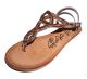 Naughty Monkey Sheen Queen T-Strap Flat Sandal Bronze