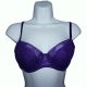 Natori Radiance Lace Contour Bra 7721 Regal Blue Black  Affordable Designer Brands front