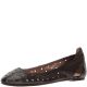 Nine West Marie Perforated Ballet Flats Black Pewter 10M from Affordable Designer Brands