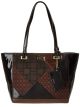 Nine West Ava Black Chocolate Mousse Tote