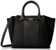 Nine West Divide And Conquer Large Black Satchel