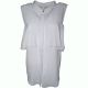 NY Collection Women's Blouse With Cold Shoulder Ruffle Overlay White Large