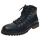 Original Penguin Mens Neville Black Leather Ankle Boots 9.5 M Affordable Designer Brands