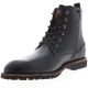 Original Penguin Jaden Black Leather Boots 11.5M Affordable Designer Brands