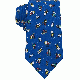 Peanuts Mens Skating Allover Tie Blue 