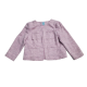 CeCe by Cynthia Steffe Women Four-Pocket Collarless Tweed Jacket X-Large Pink Affordable Designer Brands