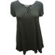 Pink Rose Juniors Lace-Front Short-Sleeve Forest Olive Affordable Designer brands