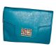 Rampage Clasp Clutch Crossbody Handbag Teal Green Front Affordable Designer Brands