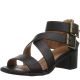 Rampage Womens Harvarti Manmade Black Heeled Sandals 7.5M Affordable Designer Brands