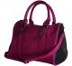Rampage Colorblock Buckle Berry Pink Satchel