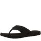 Reef Womens Sandy Fabric Black Flip-Flop 9 M from Affordable Designer Brands