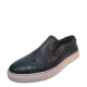 Robert Graham Men's Baxter Skull Embossed Slip-On Sneaker 10.5M Black Affordable Designer Brands
