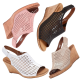 Rockport Women's Briah Perforated Slingback Wedge wide width Sandals Affordable Designer Brands