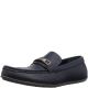 Calvin Klein Men's Irving Tumbled Leather Drivers Blue 13M Affordable Designer Brands